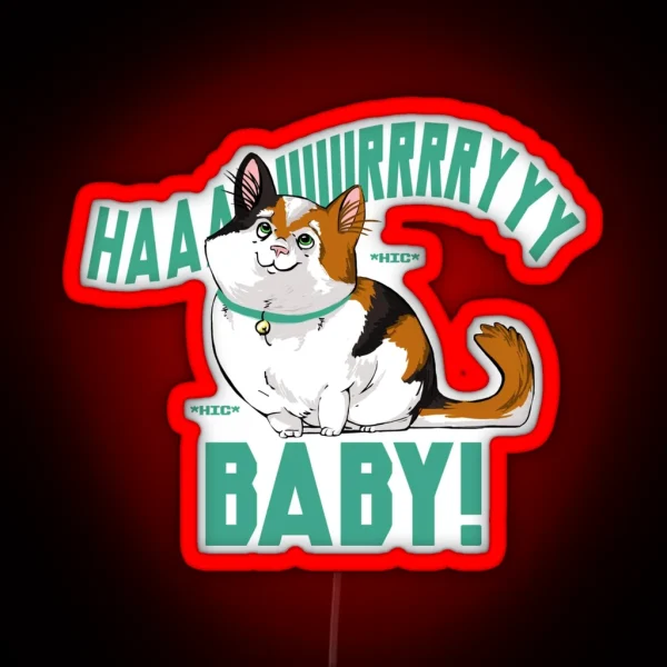 Hairy Baby RGB Neon Sign