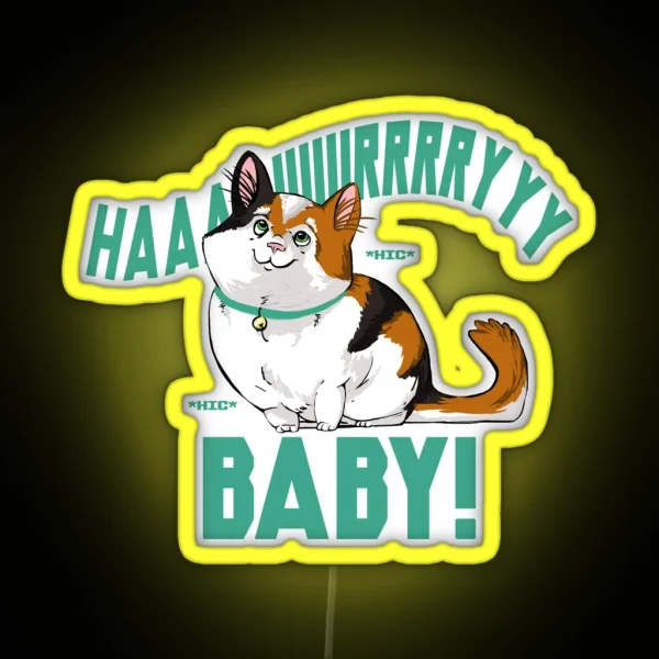 Hairy Baby RGB Neon Sign