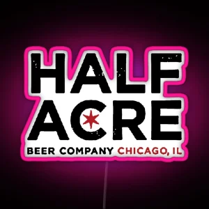 Half Acre Beer Company RGB Neon Sign