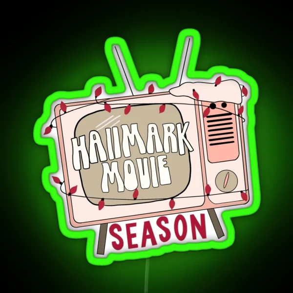 Hallmark Movie Season RGB Neon Sign