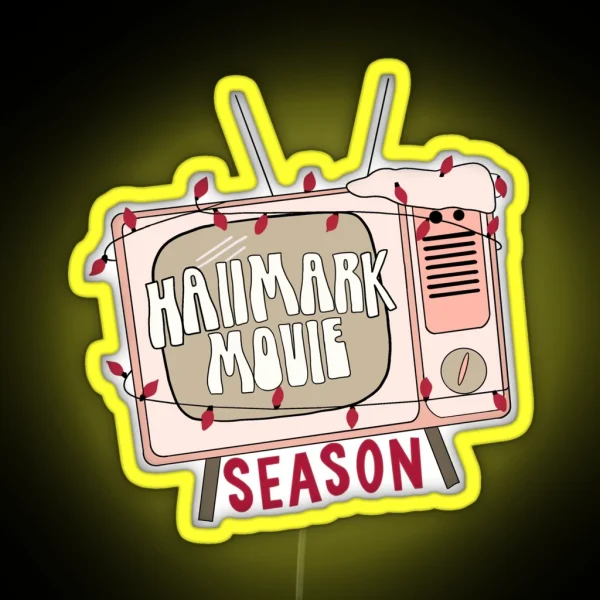Hallmark Movie Season RGB Neon Sign