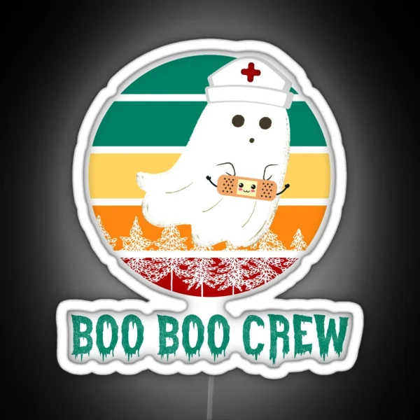 Halloween Boo Boo Crew RGB Neon Sign