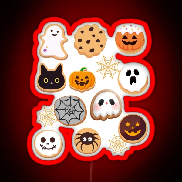 Halloween Cookies RGB Neon Sign