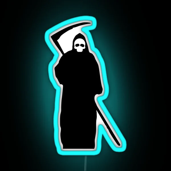 Halloween Grim Reaper Death RGB Neon Sign