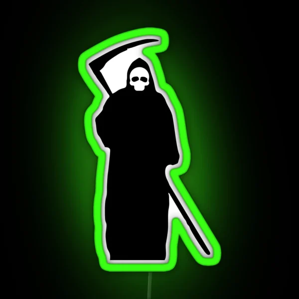 Halloween Grim Reaper Death RGB Neon Sign