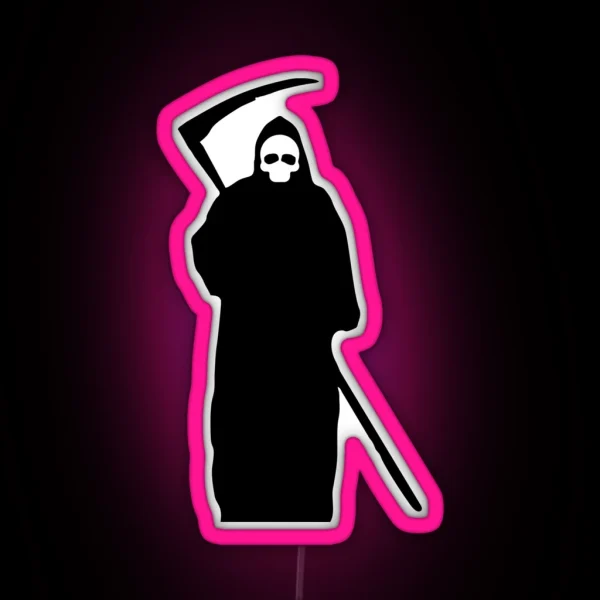 Halloween Grim Reaper Death RGB Neon Sign