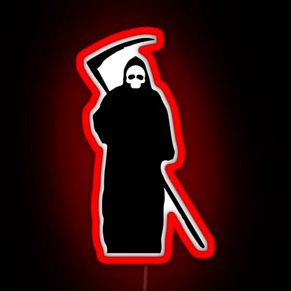 Halloween Grim Reaper Death RGB Neon Sign