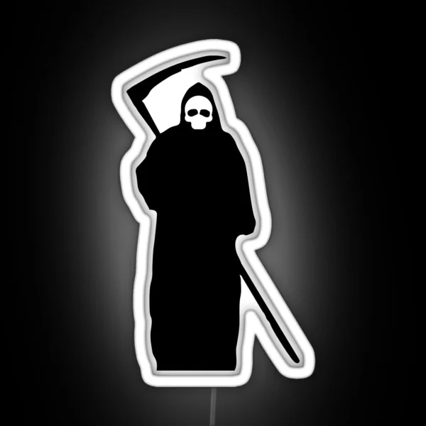 Halloween Grim Reaper Death RGB Neon Sign