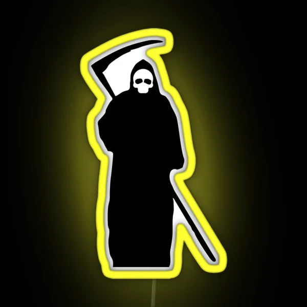 Halloween Grim Reaper Death RGB Neon Sign