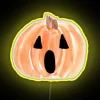 Halloween jack o' lantern watercolor pumpkin happy spooky rgb neon