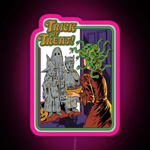 Halloween Ledtrick Or Treat RGB Neon Sign