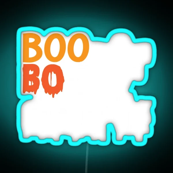 Halloween Nurse Boo Boo Crew Pumpkin RGB Neon Sign