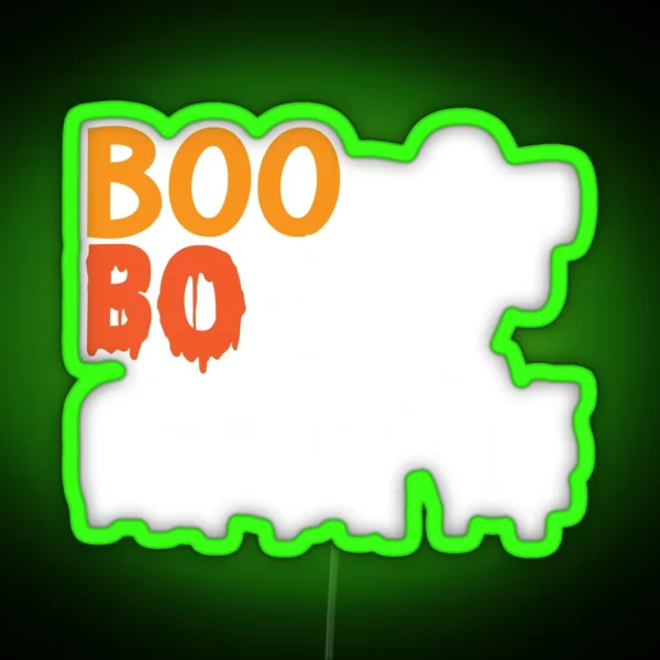 Halloween Nurse Boo Boo Crew Pumpkin RGB Neon Sign