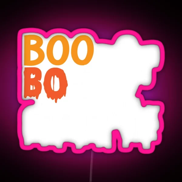 Halloween Nurse Boo Boo Crew Pumpkin RGB Neon Sign