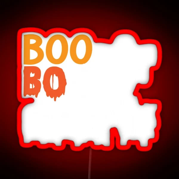 Halloween Nurse Boo Boo Crew Pumpkin RGB Neon Sign