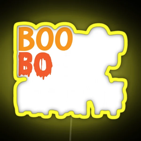 Halloween Nurse Boo Boo Crew Pumpkin RGB Neon Sign