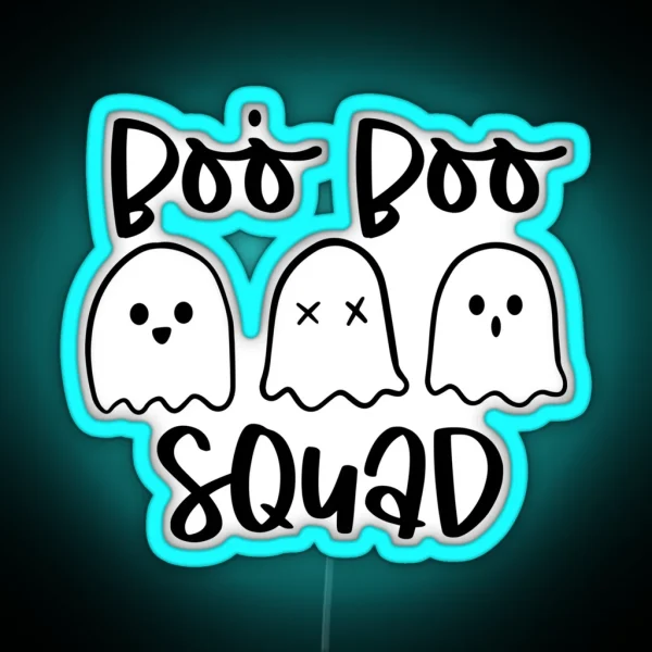 Halloween Nurse Boo Boo Crew Squad RGB Neon Sign