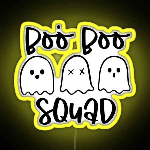 Halloween Nurse Boo Boo Crew Squad RGB Neon Sign
