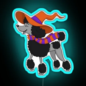 Halloween Poodle RGB Neon Sign