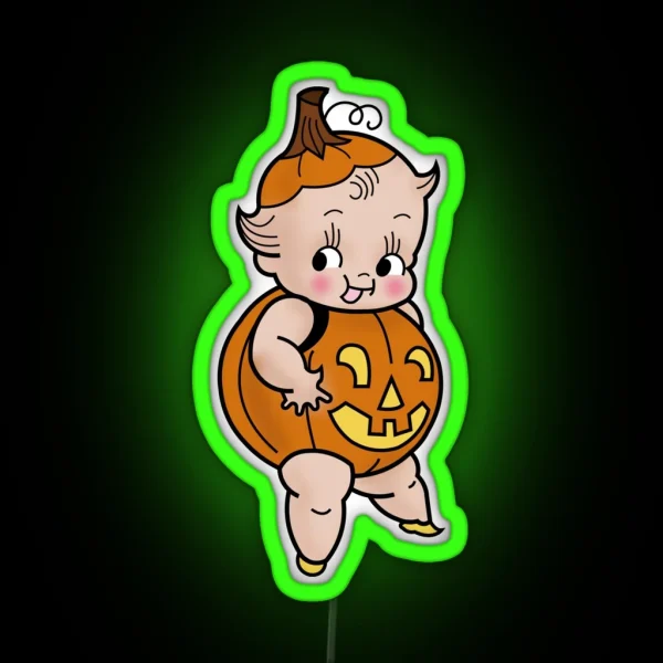 Halloween Pumpkin RGB Neon Sign
