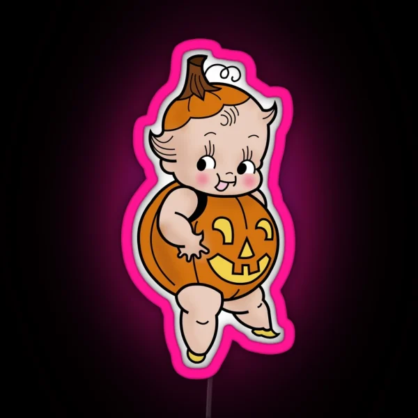 Halloween Pumpkin RGB Neon Sign