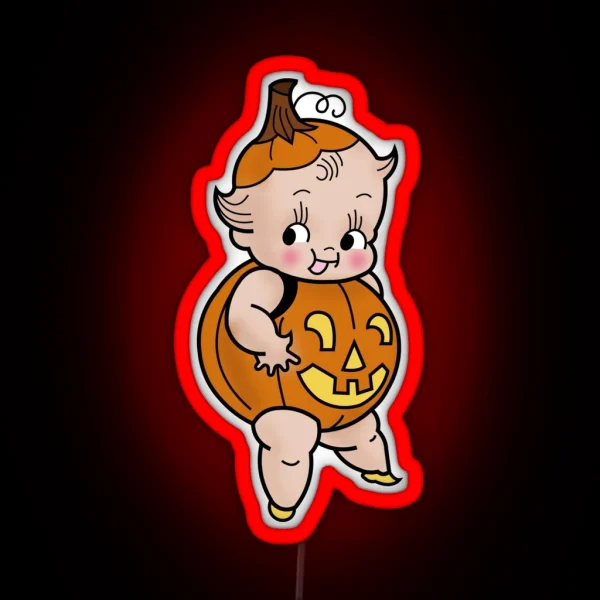 Halloween Pumpkin RGB Neon Sign