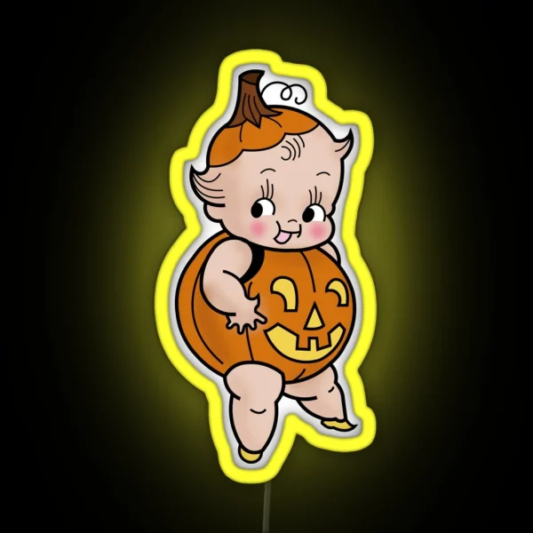 Halloween Pumpkin RGB Neon Sign