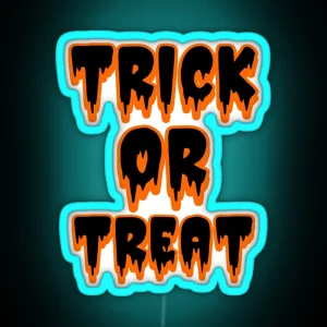 Halloween Trick Or Treat RGB Neon Sign