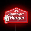 Vibrant RGB Neon Sign for Kitchen, Celebrating Hamburger Helper Nostalgia