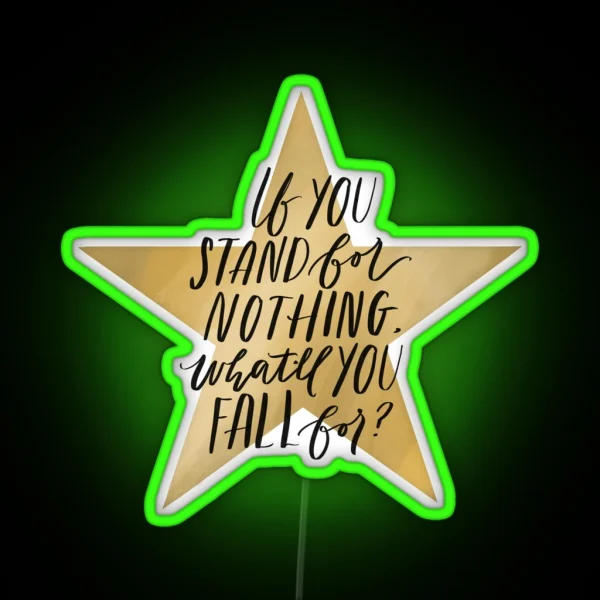 Hamilton What Do You Fall For RGB Neon Sign