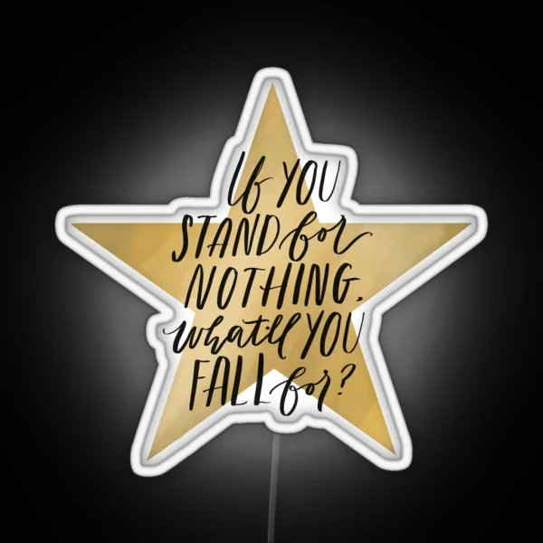 Hamilton What Do You Fall For RGB Neon Sign