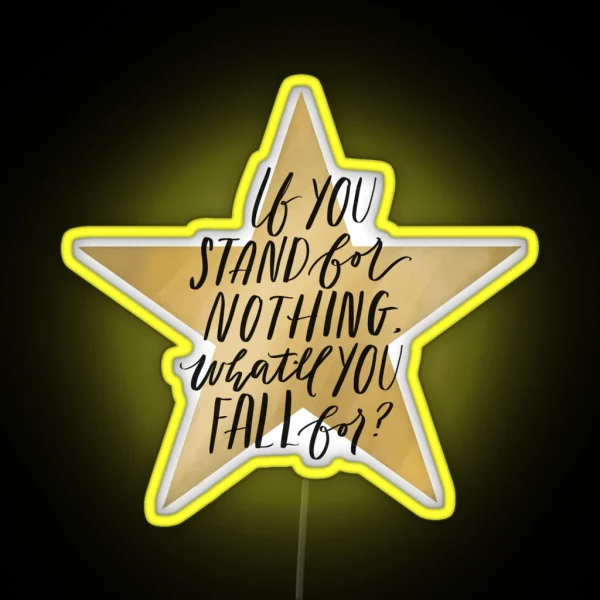 Hamilton What Do You Fall For RGB Neon Sign