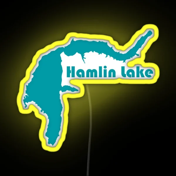 Hamlin Lake Michigan RGB Neon Sign