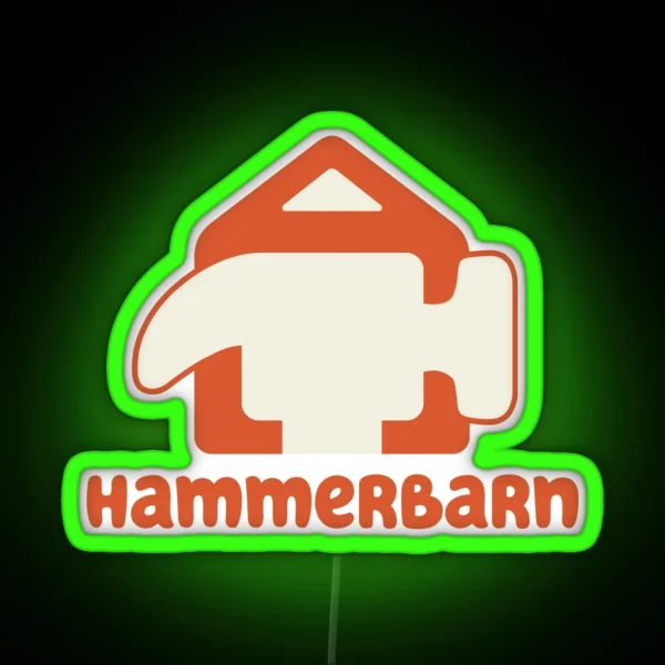 Hammerbarn From Bluey RGB Neon Sign