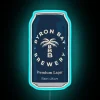 Unique hand-drawn Byron Bay premium vibrant color changing LED sign.