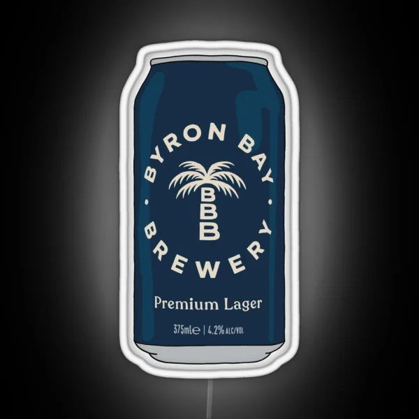 Hand Drawn Byron Bay Premium Can RGB Neon Sign