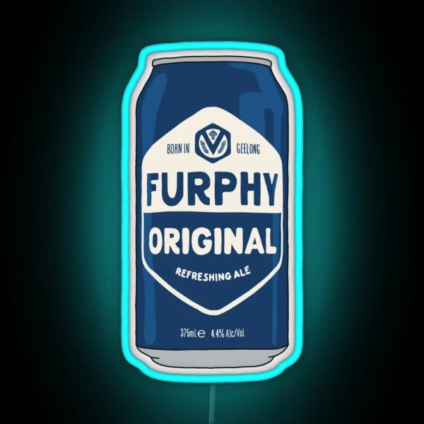 Hand Drawn Furphy Original Can RGB Neon Sign