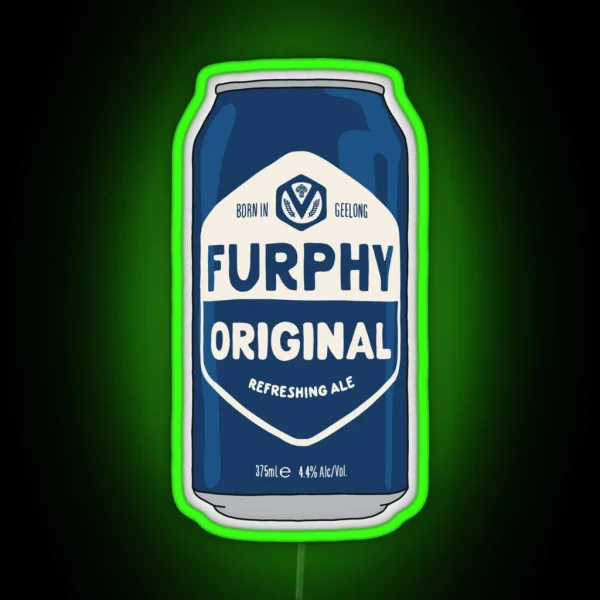 Hand Drawn Furphy Original Can RGB Neon Sign