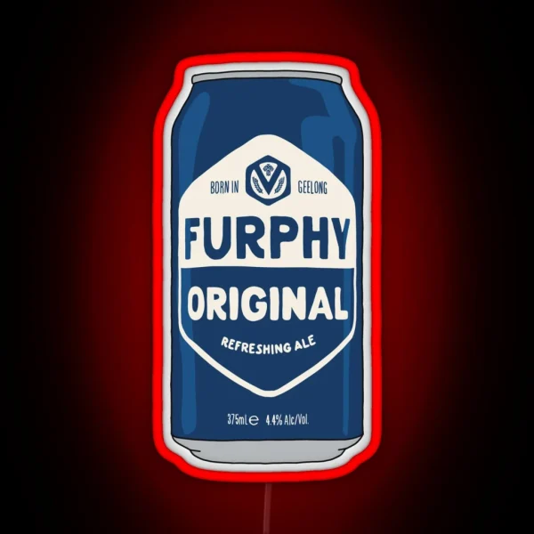 Hand Drawn Furphy Original Can RGB Neon Sign
