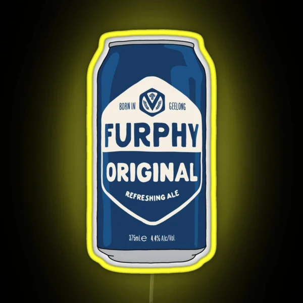 Hand Drawn Furphy Original Can RGB Neon Sign