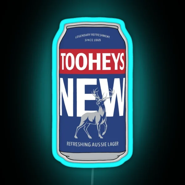 Hand Drawn Tooheys New 2023 Can RGB Neon Sign
