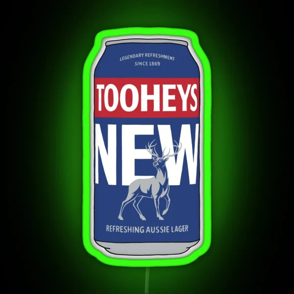 Hand Drawn Tooheys New 2023 Can RGB Neon Sign