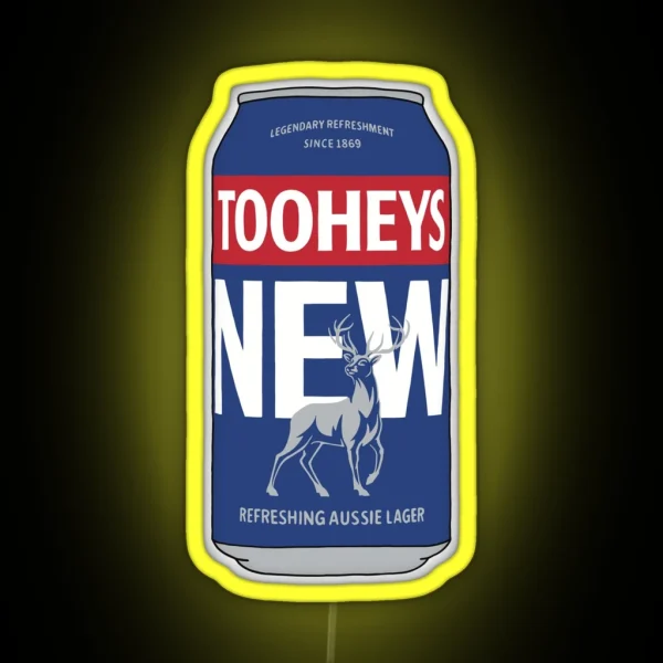 Hand Drawn Tooheys New 2023 Can RGB Neon Sign