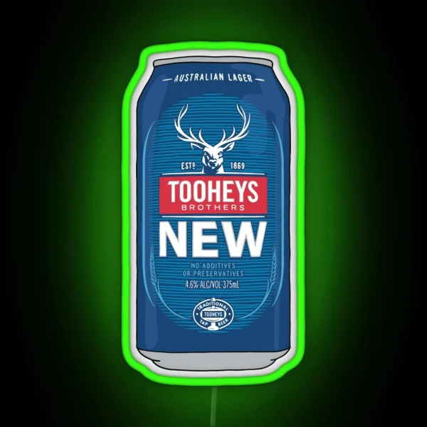 Hand Drawn Tooheys New Can RGB Neon Sign