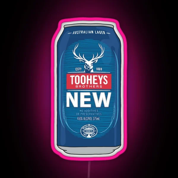 Hand Drawn Tooheys New Can RGB Neon Sign