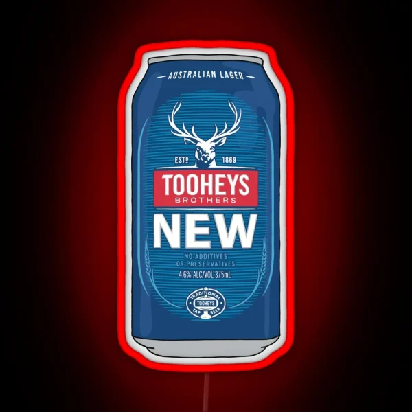Hand Drawn Tooheys New Can RGB Neon Sign