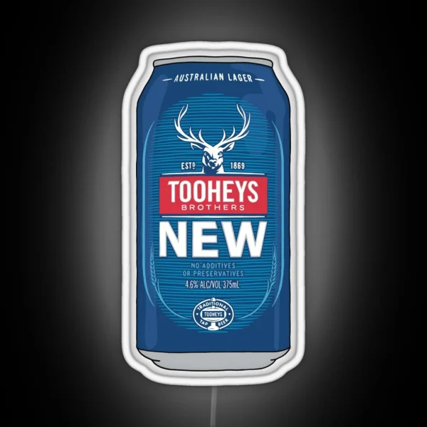 Hand Drawn Tooheys New Can RGB Neon Sign