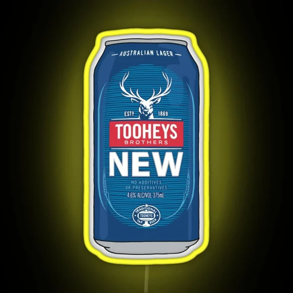 Hand Drawn Tooheys New Can RGB Neon Sign