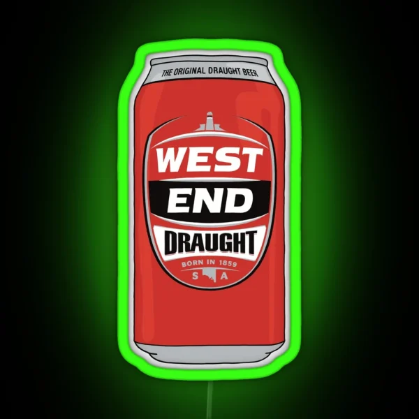 Hand Drawn West End Draught Can RGB Neon Sign