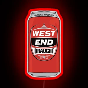 Hand Drawn West End Draught Can RGB Neon Sign